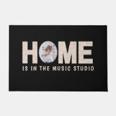 Home Is In The Music Studio Door Mat ドアマット (正面)