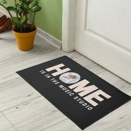 Home Is In The Music Studio Door Mat ドアマット