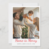 Home Is Merry Family Christmas card シーズンカード (正面)