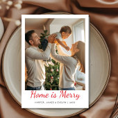 Home Is Merry Family Christmas card シーズンカード