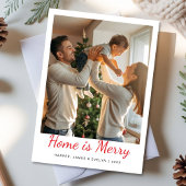 Home Is Merry Family Christmas card シーズンカード