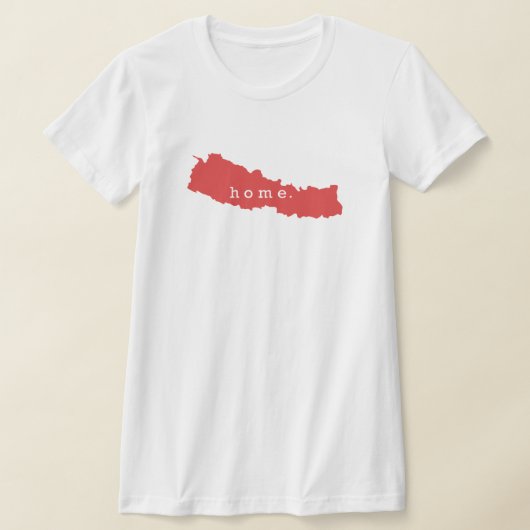 Home is Nepal Tシャツ (レイダウン)