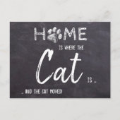 Home Is The Cat Announcem ポストカード (正面)