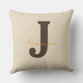 Home Is Where Cozy Is Brown Oatmeal Cozy クッション (裏面)