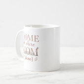 Home Is Where Mom Is Personalized Mug コーヒーマグカップ (正面左)