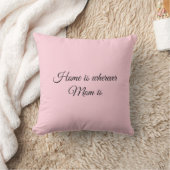Home is where mom is_Throw Pillow クッション (ブランケット)