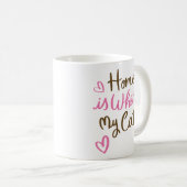 Home is where my cat is 1 コーヒーマグカップ (正面右)