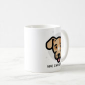 Home is Where My Dog Is - Cute Puppy Design コーヒーマグカップ (正面右)