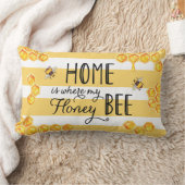 Home is Where My Honey Bee ランバークッション (ブランケット)