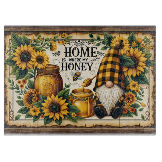 Home Is Where My Honey Bee Cutting Board カッティングボード