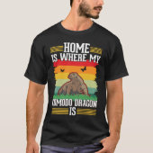Home is where my Komodo Dragon is Komodo Dragon Tシャツ (正面)