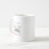 Home Is Where My Mom Is | あったかい冬の水彩画 コーヒーマグカップ (正面左)