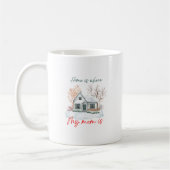 Home Is Where My Mom Is | あったかい冬の水彩画 コーヒーマグカップ (左)