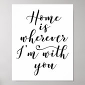 Home Is Where My Where Me With You Poster ポスター (正面)
