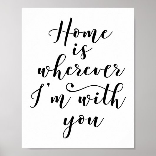 Home Is Where My Where Me With You Poster ポスター (正面)