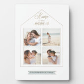 Home is Where Nana Is - Photo Collage White フォトプラーク (正面)