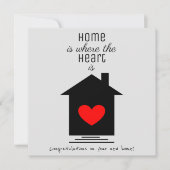 Home is where the ハート- New Home Card カード (正面)
