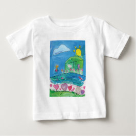 Home is Where the ハートIs - KidsArt for CHOC ベビーTシャツ