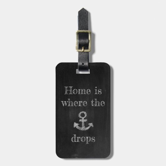 Home is Where the Anchor Drops ラゲッジタグ (正面縦)