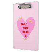 Home Is Where The Art Is – Cute Heart Inspirationa クリップボード (左)