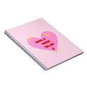 Home Is Where The Art Is – Cute Heart Inspirationa ノートブック (右側)