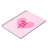 Home Is Where The Art Is – Cute Heart Inspirationa ノートブック (左側)