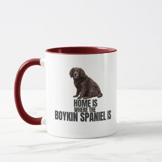 Home Is Where the Boykin Spaniel Is Coffee マグカップ (左)