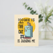 Home Is Where the Cat Is Judging Me ポストカード (スタンド正面)