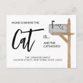 Home is Where The Cat Is We Have Moved Cat Moving 案内ポストカード (正面)