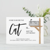 Home is Where The Cat Is We Have Moved Cat Moving 案内状 (スタンド正面)