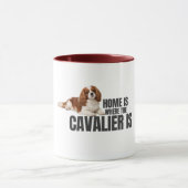 Home Is Where the Cavalier Is Mug マグカップ (中央)