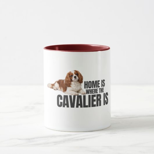 Home Is Where the Cavalier Is Mug マグカップ (中央)
