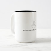 Home Is Where The Coffee Is Mug ツートーンマグカップ (正面左)