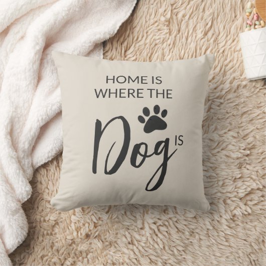 Home Is Where The Dog Is クッション (ブランケット)