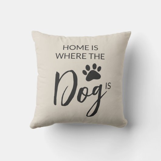 Home Is Where The Dog Is クッション (裏面)