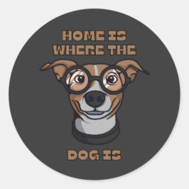 Home Is Where The Dog Is ラウンドシール