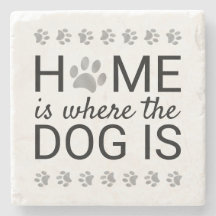 Home Is Where The Dog Is 銀箔肉球プリント