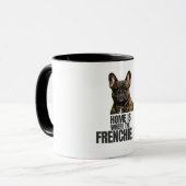 Home Is Where the Frenchie Is Mug マグカップ (正面左)