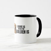 Home Is Where the Golden Is – Golden Retriever マグカップ (正面右)