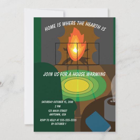 Home is where the hearth is 招待状 (正面)