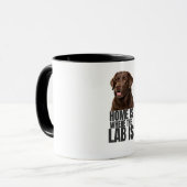Home is Where the Lab is Coffee Mug マグカップ (正面左)