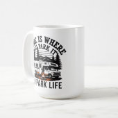 Home Is Where You Park It コーヒーマグカップ (正面左)