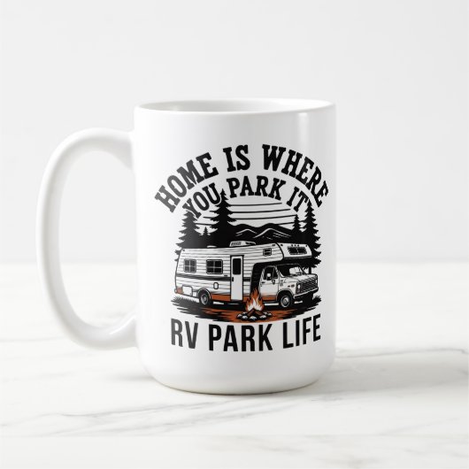Home Is Where You Park It コーヒーマグカップ (左)