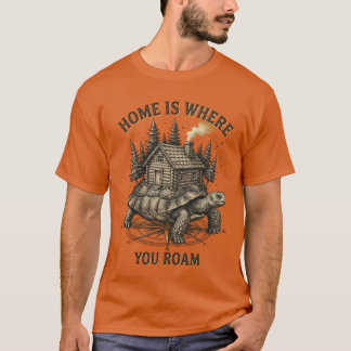 Home Is Where You Roam - Vintage Turtle Cabin Tシャツ