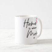 Home is Where Your Mom コーヒーマグカップ (正面右)