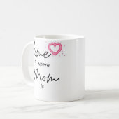 Home is Where Your Mom コーヒーマグカップ (正面左)
