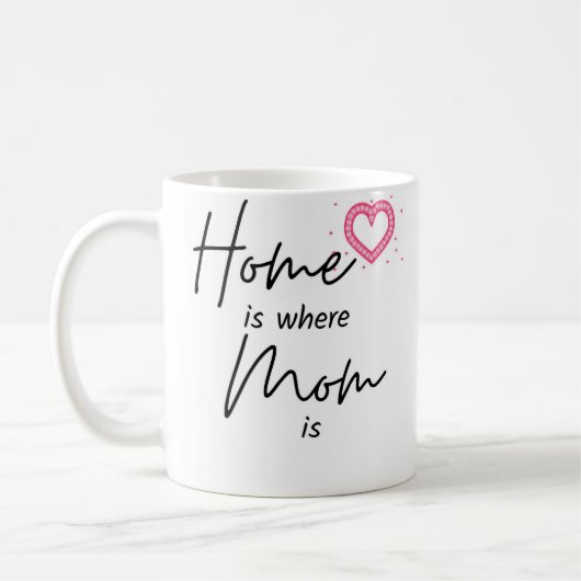 Home is Where Your Mom コーヒーマグカップ (左)