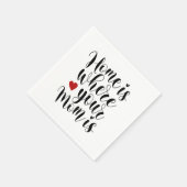 Home is Where Your Mom | 紙ナプキン スタンダードカクテルナプキン (角)