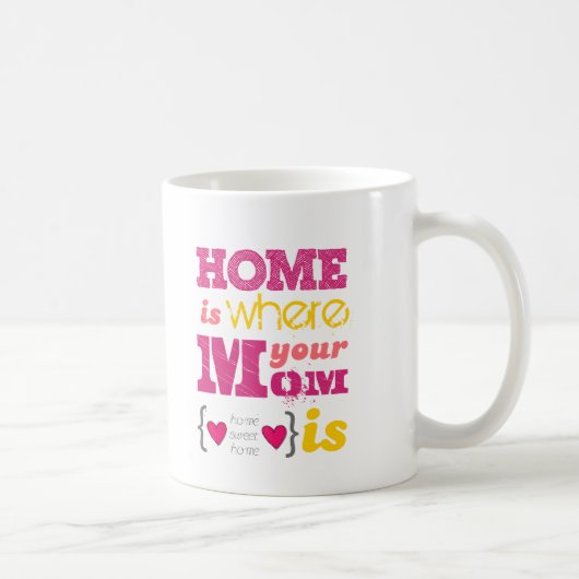 Home is where your mom is コーヒーマグカップ (右)