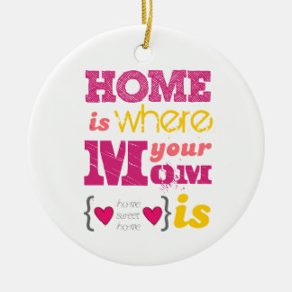 Home is where your mom is セラミックオーナメント